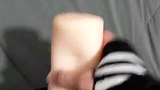 Transgirl pounds fleshlight nonstop in this full steamy video