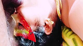 indian saree bhabi cheats on husband fucking swamiji with telugu dirty talk