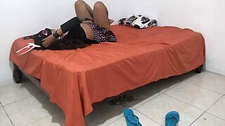 18 year old indian student uniform bent over big ass natural tits pussy fucked by old man 😩🍑