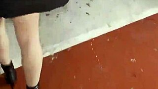 moaning loud during risky hotel parking lot sex hoping no one hears my wet pussy getting pounded hard