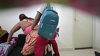 schoolboy sneaks teacher fuck session caught raw on hidden cam