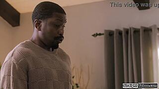 Curious teen neighbor can't resist dropping to knees for neighbor's massive BBC lick and suck