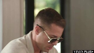 amber's blonde curves ride cock in passionate doggystyle farewell