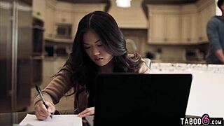 Ever wonder how Lulu Chu spies on Slimthick Vic fucking Seth Gamble's monster cock?