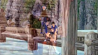 i'm lovin this horny teen cartoon cowgirl riding monster cocks to anal creampie