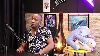 check out this black brazilian nerd in sheer red lingerie for sensual casting cuckold group fun part 2