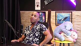 check out this black brazilian nerd in sheer red lingerie for sensual casting cuckold group fun part 2