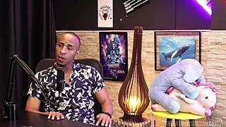 check out this black brazilian nerd in sheer red lingerie for sensual casting cuckold group fun part 2