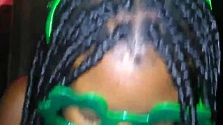 Sloppy Deepthroat on Big Black Cock for St. Patrick's Thrill