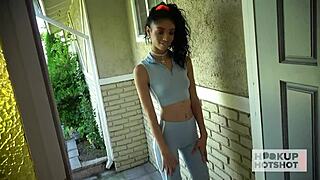 brunette supermodel jada doll meets bryan gozzling for deepthroat blowjob pussy riding cumshot hookup