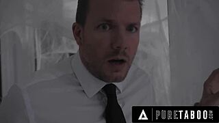 hey housewife, why drain that boy's cum after your taboo double penetration?