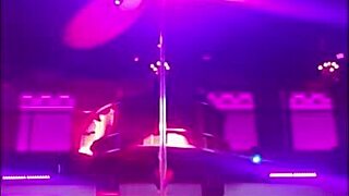 Dancer Destiny Mae strips in heels at Oval Office, ripping clothes to tease small tits in full seductive office set.