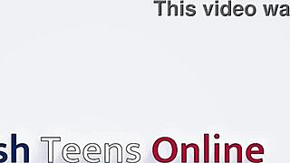 stunning british college girl rams toy deep till juicy cum squirts out