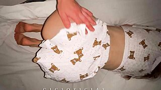 skinny wife farts gaping ass during anal creampie then i film her wet pussy close up