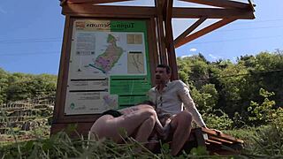 french milf slut bent over roadside huge cock doggystyle cumshot public pounding