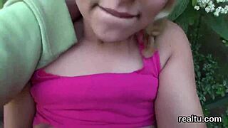 gorgeous czech teen stripped and seduced in store for hardcore pov banging