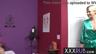 Big tits milf masseuse anita blue blows away the pain