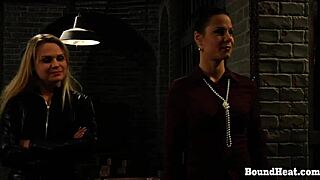 Betrayed Cargo: Two Bound Young Lesbians Humiliated by Mistress in Prison!