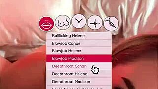 enmarchenoire and madison play submissive interactive game turning into hot group blowjob deepthroat 4some