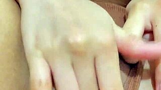 Stepdaughter caught rubbing her pussy hard until explosive orgasm shakes her!