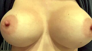 italian milf artemisia love's huge tits and fat nipples beg for cock in slow mo