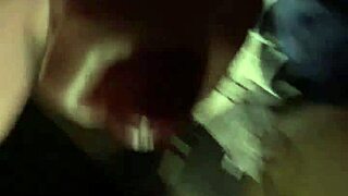 Sexy chinese milf massages big cock into explosive cumshot closeup