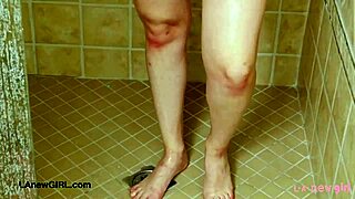 Sweet Brunette Teen Takes Steamy Shower After 18+