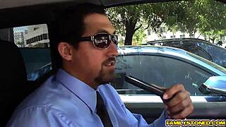 whoa stepdad juan licks lucy doll's natural tits while finger fucking her tight latina pussy 😍👅