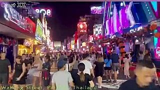 walking pattaya halloween street sexy thai dancers in costumes private gogo bar fun 🎃🍑