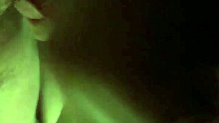 Sexy chinese milf massages big cock into explosive cumshot closeup