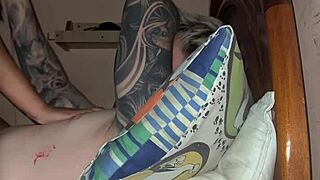 Latina Teen Squirts Hard on Brother's Cock in Homemade Orgasm Video