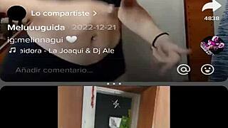 jerking off hard with sexy argentinian meluuuguida