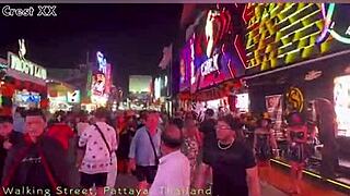 walking pattaya halloween street sexy thai dancers in costumes private gogo bar fun 🎃🍑