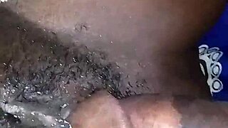 My Friend's Curvy Ebony Wife Spreads Wet Pussy