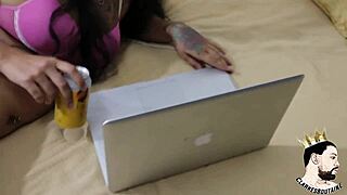 fucking this newbie tatted morena in the backroom of the bar shes so tight bin ladin