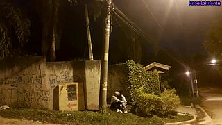 Wife cheats on street takes young cock deep in ass cuckold style