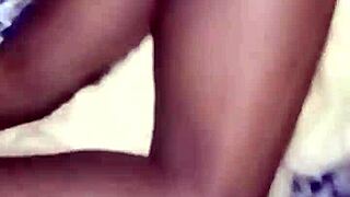 My Friend's Curvy Ebony Wife Spreads Wet Pussy