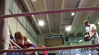 Damn les babe, your tongue in my ass after wrestling feels sooo good...rim harder!