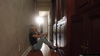 vixenplus kayden grinds pussy on ryan while licking tits in lesbian play