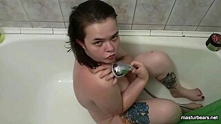 Chubby Alice's Tattooed Curves Tease in Steamy Shower Play