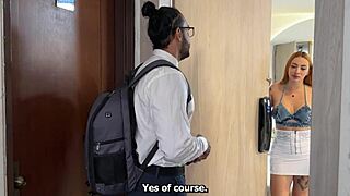 beautiful colombian babe seduces preaching religious guy into hot action