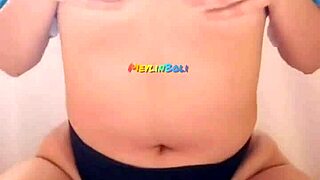 petite blonde girlfriend screams as i face fuck her huge fake tits then cum hard on them in kitchen pov handjob blowjob