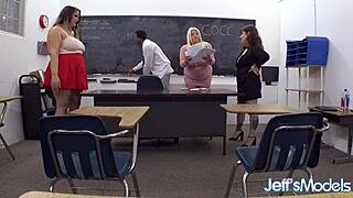 😍 bbw detention orgy goes wild with big black cocks pounding plump asses! 🍑💦