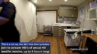 to SERVE & DISRESPECT nurse donna leigh spreads her shaved redhead pussy for patient humiliation