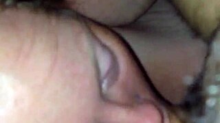 Sucking hard cock deep down my throat gagging choking nonstop