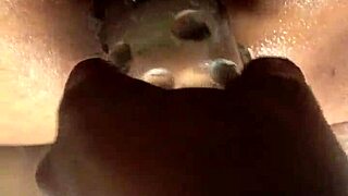 ever wondered how huge toys stretch that massive black pussy clit?