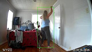Hidden cam catches stepmom trying new clothes from shop then MASTURBATES her BIG TITS pussy