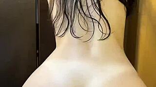 damn girl straight outta shower bent over for rough dorm doggy with roommate