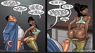 Cheating Husband Brutally Facefucks Sexy Ebony Maid's Perky Pussy In Kitchen!