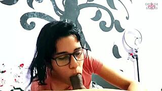 la excitante carahoneyy sucks me off so good i cum three times straight and she swallows every drop